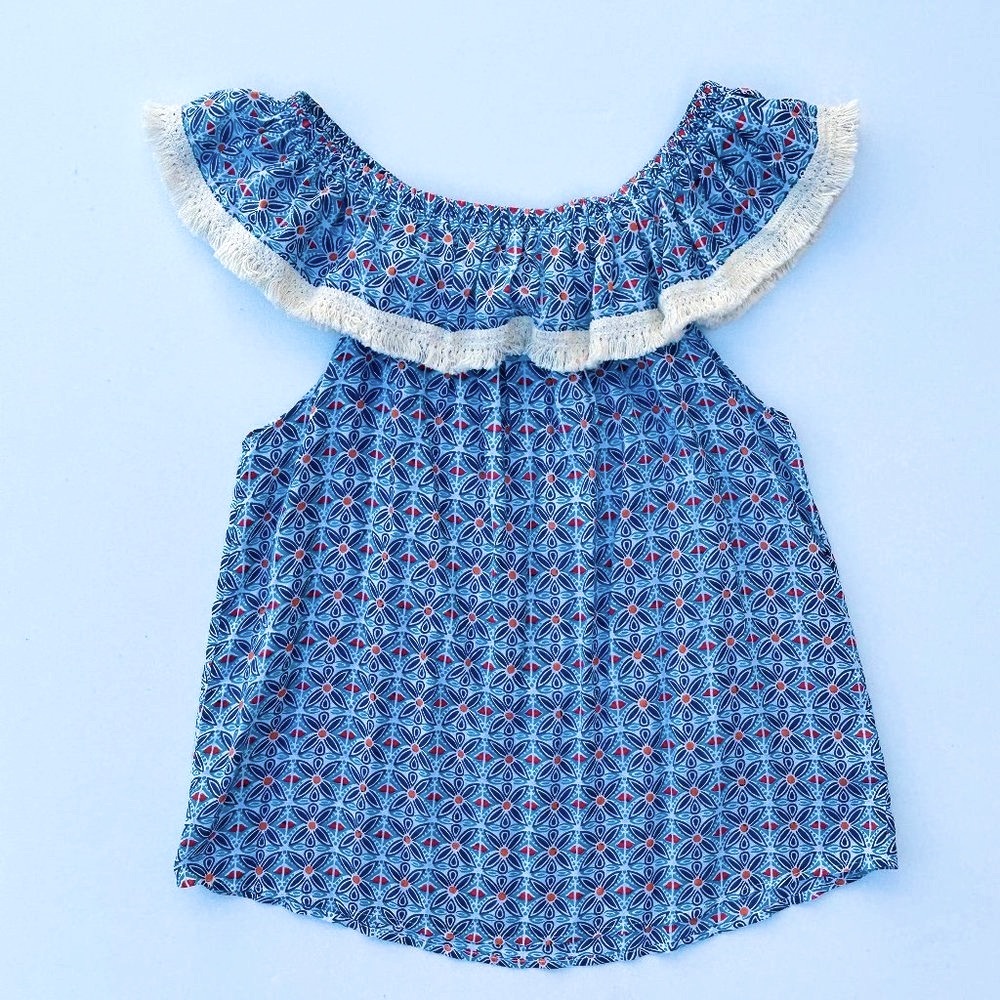 ROBERTA ROLLER RABBIT Off the Shoulder Lucia Bai Top (size S)